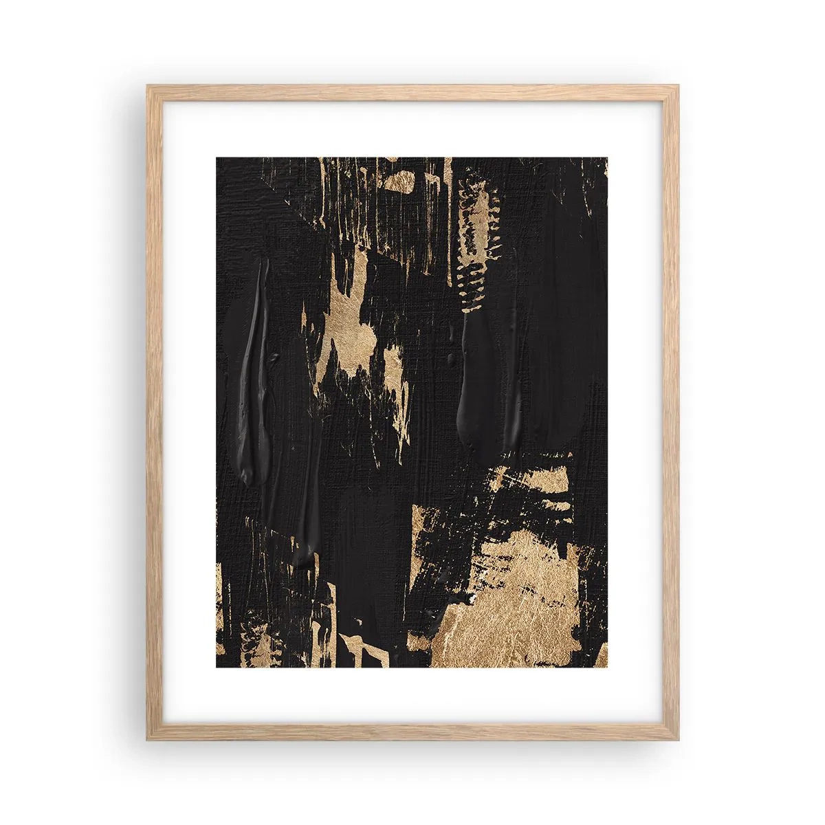 Poster in einem Rahmen aus heller Eiche - Spur einer Berührung - 40x50 cm