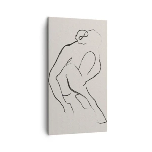 Bild auf Leinwand - Leinwandbild - Intime Skizze - 45x80 cm