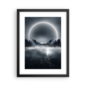 Poster in einem schwarzem Rahmen - Ende der Geschichte - 30x40 cm