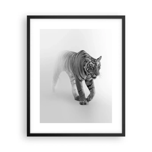 Poster in einem schwarzem Rahmen - Im Nebel gelauert - 40x50 cm