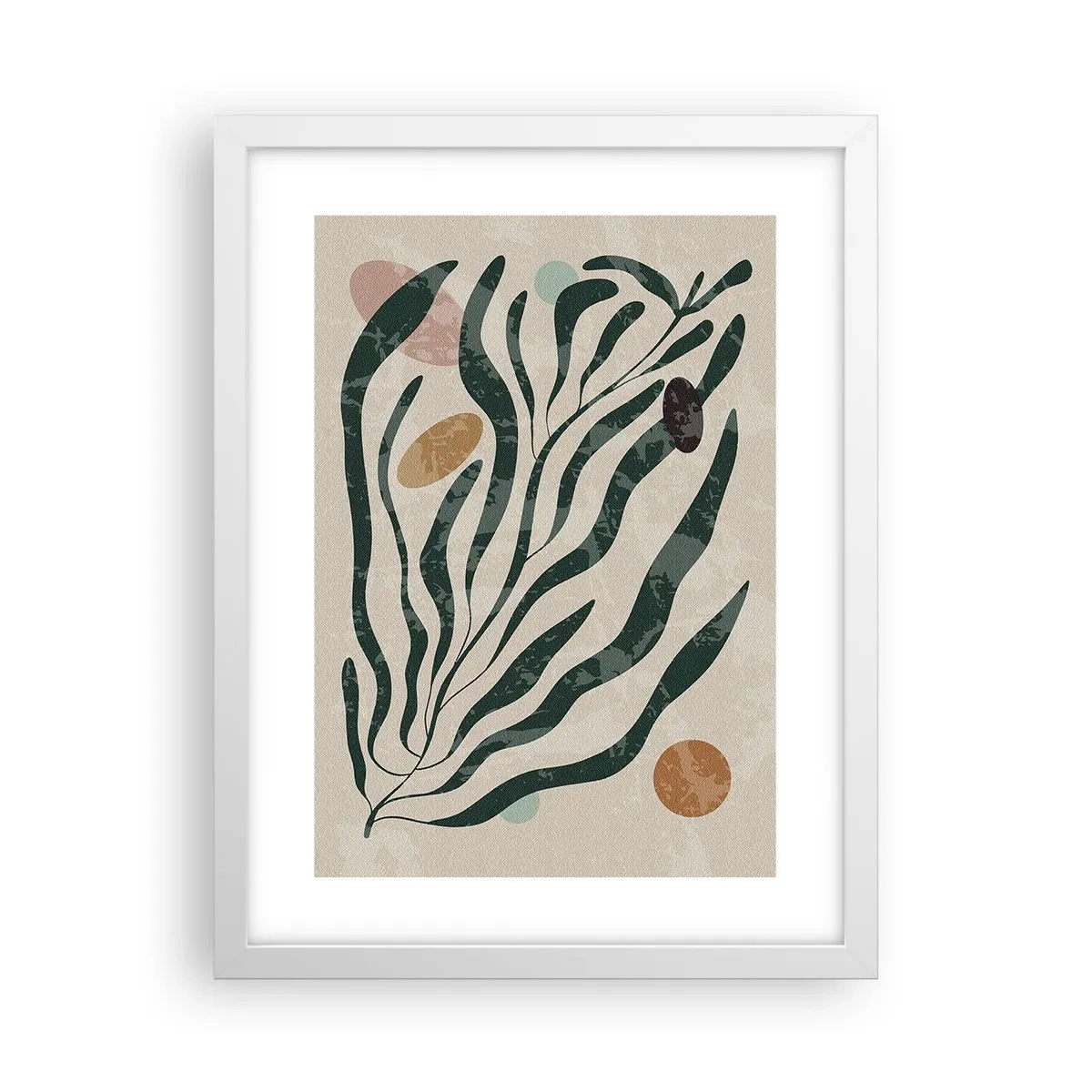 Poster in einem weißen Rahmen - Im Grünen - 30x40 cm