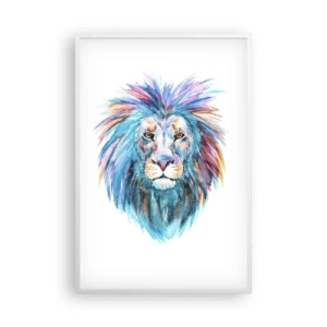 Poster in einem weißen Rahmen - Eine elektrisierende Aura - 61x91 cm