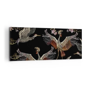 Bild auf Leinwand - Leinwandbild - Märchenvogel - 100x40 cm