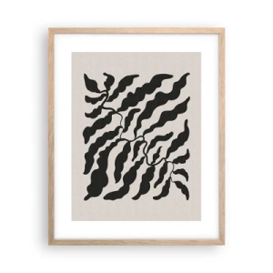 Poster in einem Rahmen aus heller Eiche - Natur des Quadrats - 40x50 cm