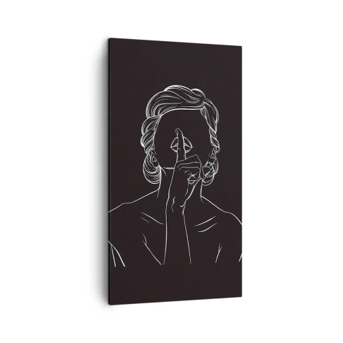 Bild auf Leinwand - Leinwandbild - Schönheit erblüht in der Stille - 45x80 cm