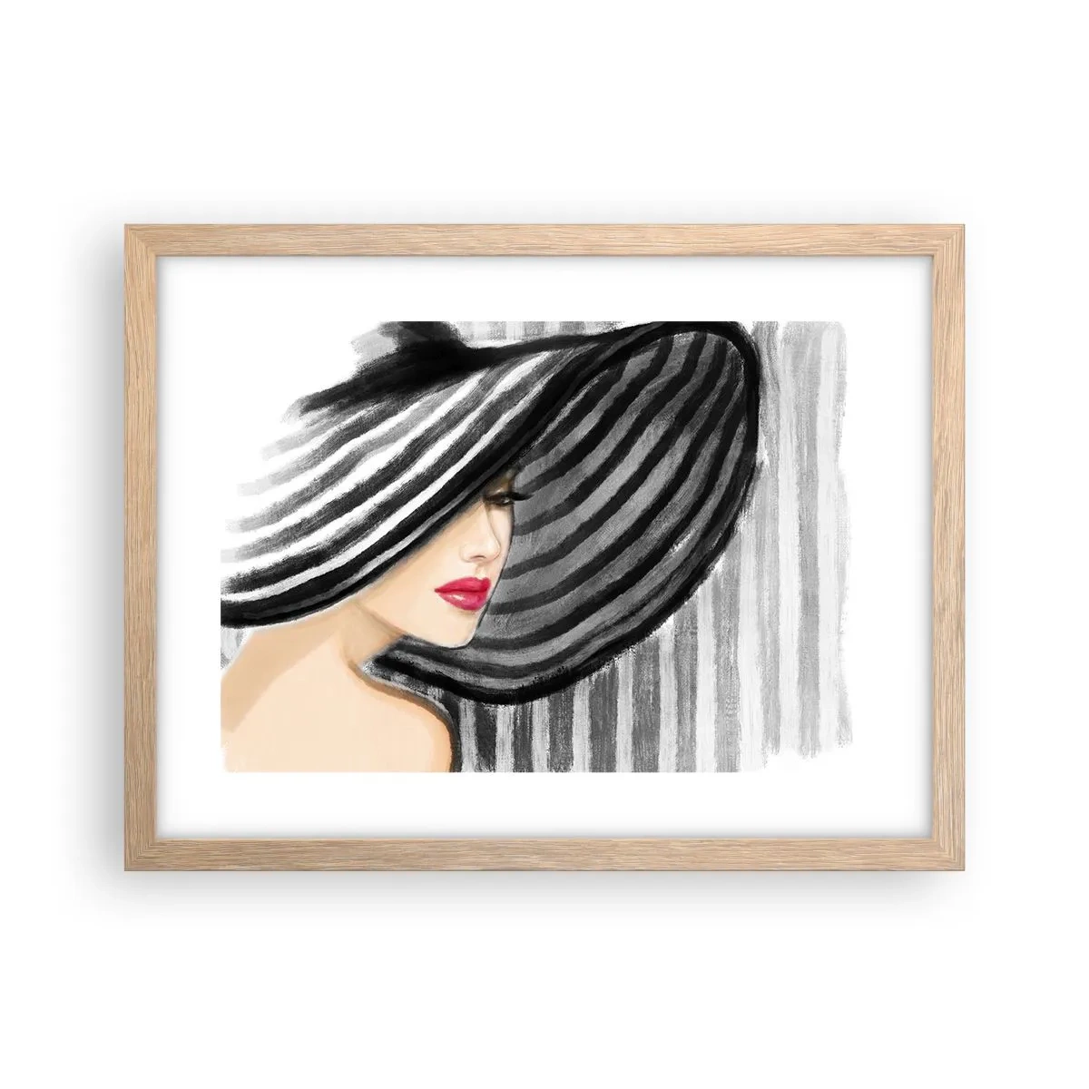 Poster in einem Rahmen aus heller Eiche - Wo soll ich dich finden? - 40x30 cm