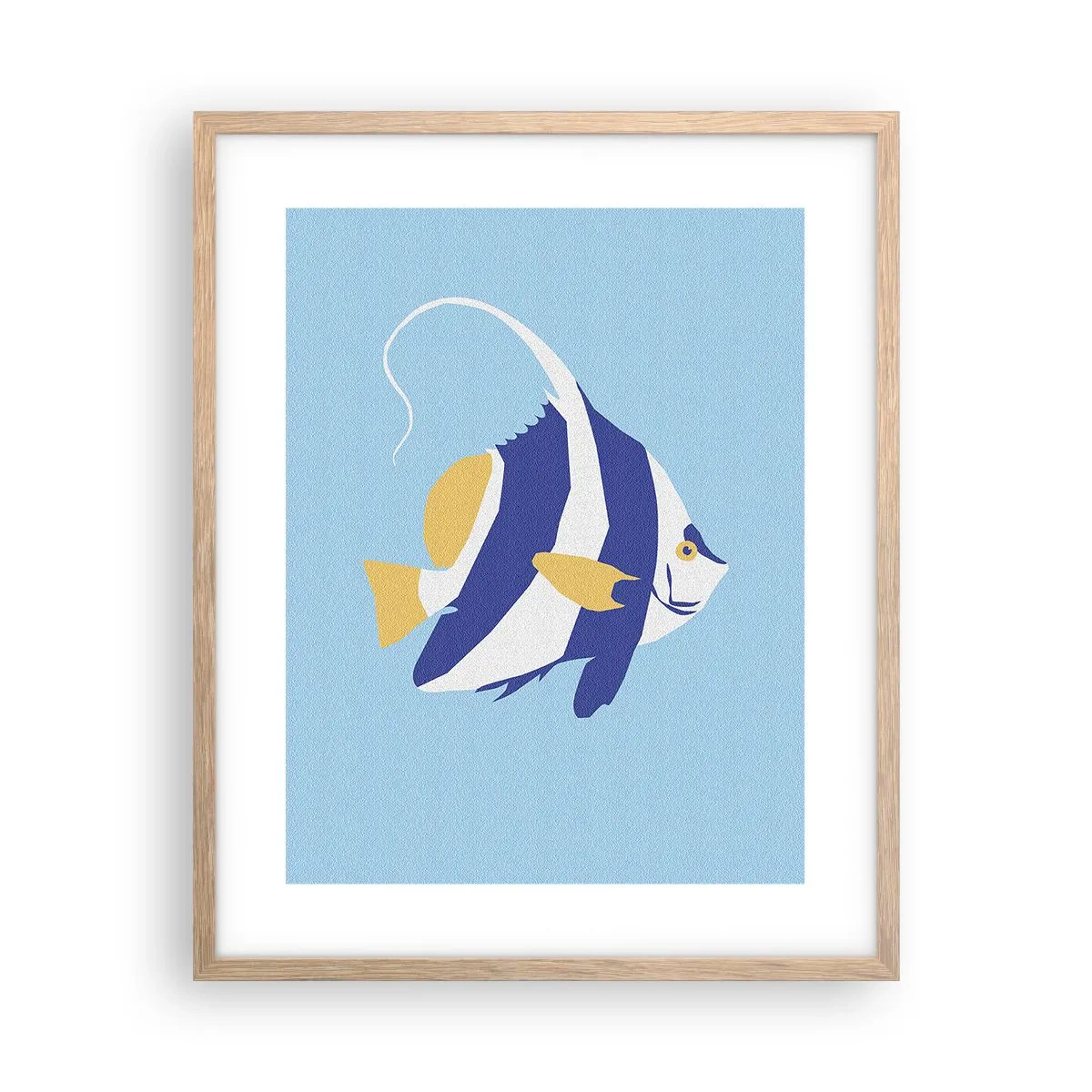 Poster in einem Rahmen aus heller Eiche - Vermisse tropische Gewässer - 40x50 cm