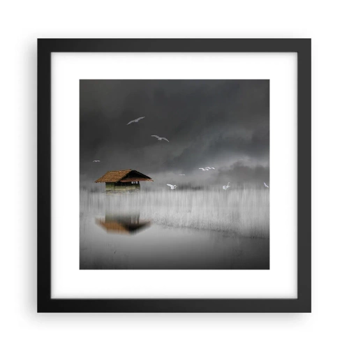 Poster in einem schwarzem Rahmen - Schutz vor Regen - 30x30 cm