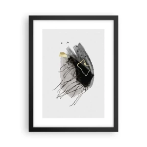 Poster in einem schwarzem Rahmen - In Schwarz und Gold - 30x40 cm