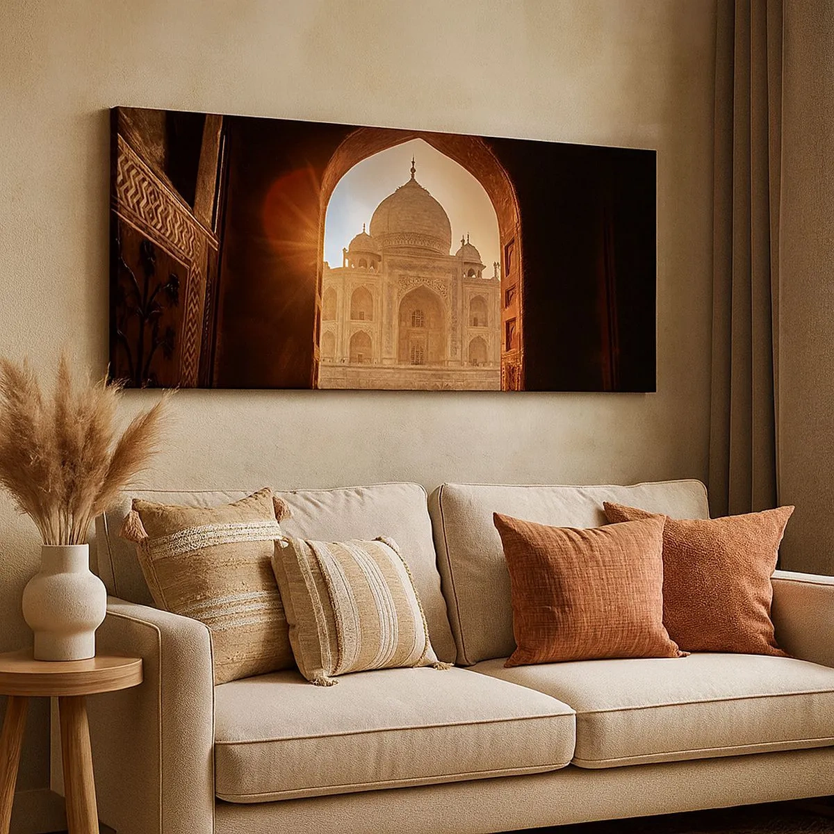 Bild auf Leinwand - Leinwandbild - Denkmal der überirdischen Liebe - 100x40 cm