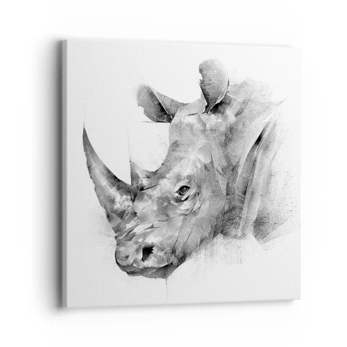 Bild auf Leinwand - Leinwandbild - Afrikanisches Porträt - 40x40 cm