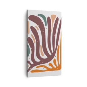 Bild auf Leinwand - Leinwandbild - Strahlende organische Komposition - 45x80 cm