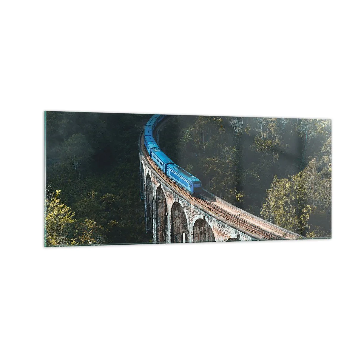 Glasbild - Bild auf glas - Neigung zur Natur - 100x40 cm