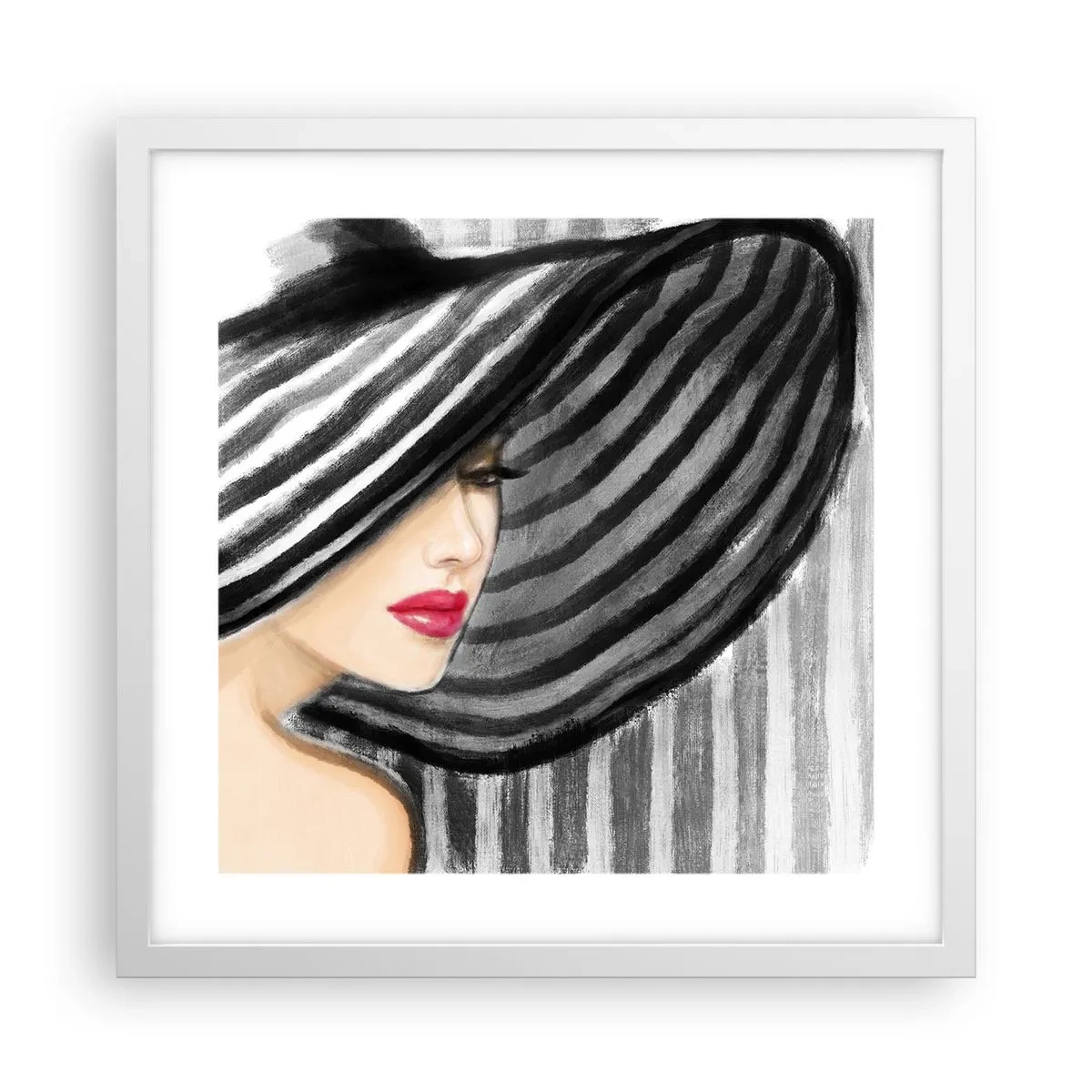 Poster in einem weißen Rahmen - Wo soll ich dich finden? - 40x40 cm