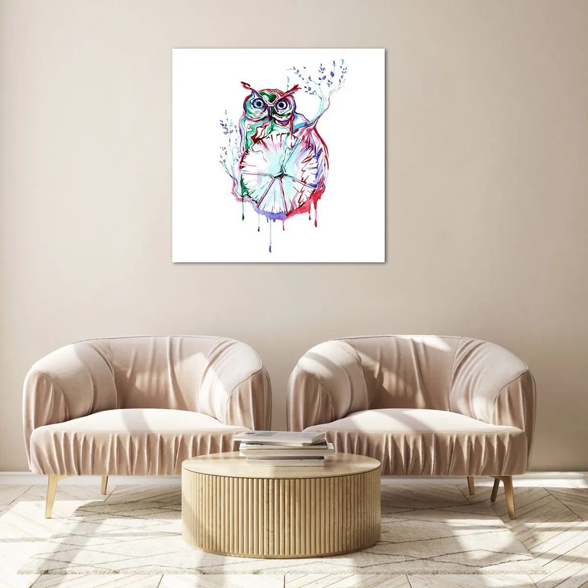 Glasbild - Bild auf glas - Von Natur aus klug - 60x60 cm