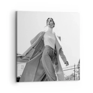 Bild auf Leinwand - Leinwandbild - Gehst du mit mir? - 70x70 cm