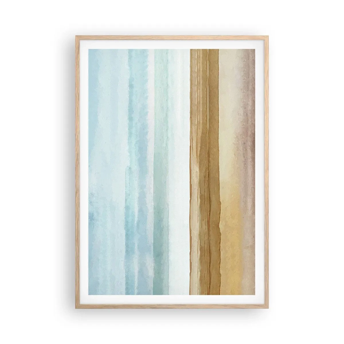 Poster in einem Rahmen aus heller Eiche - Trost - 70x100 cm