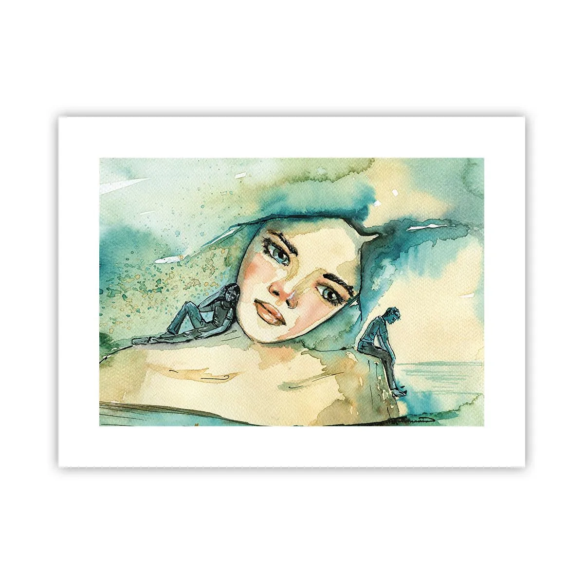 Poster - Bin ich blau? - 40x30 cm