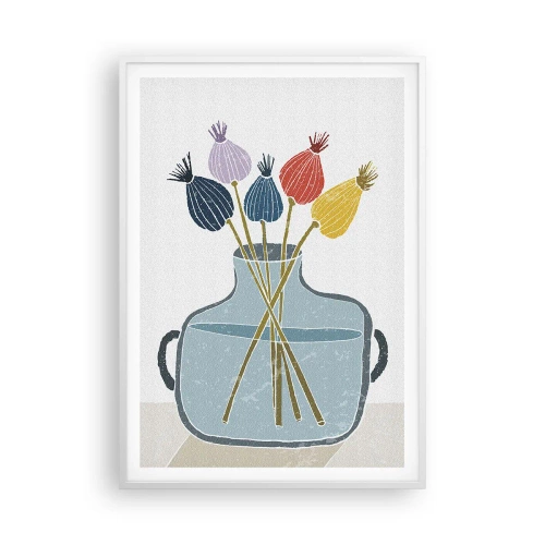 Poster in einem weißen Rahmen - Es ist mucksmäuschenstill - 70x100 cm