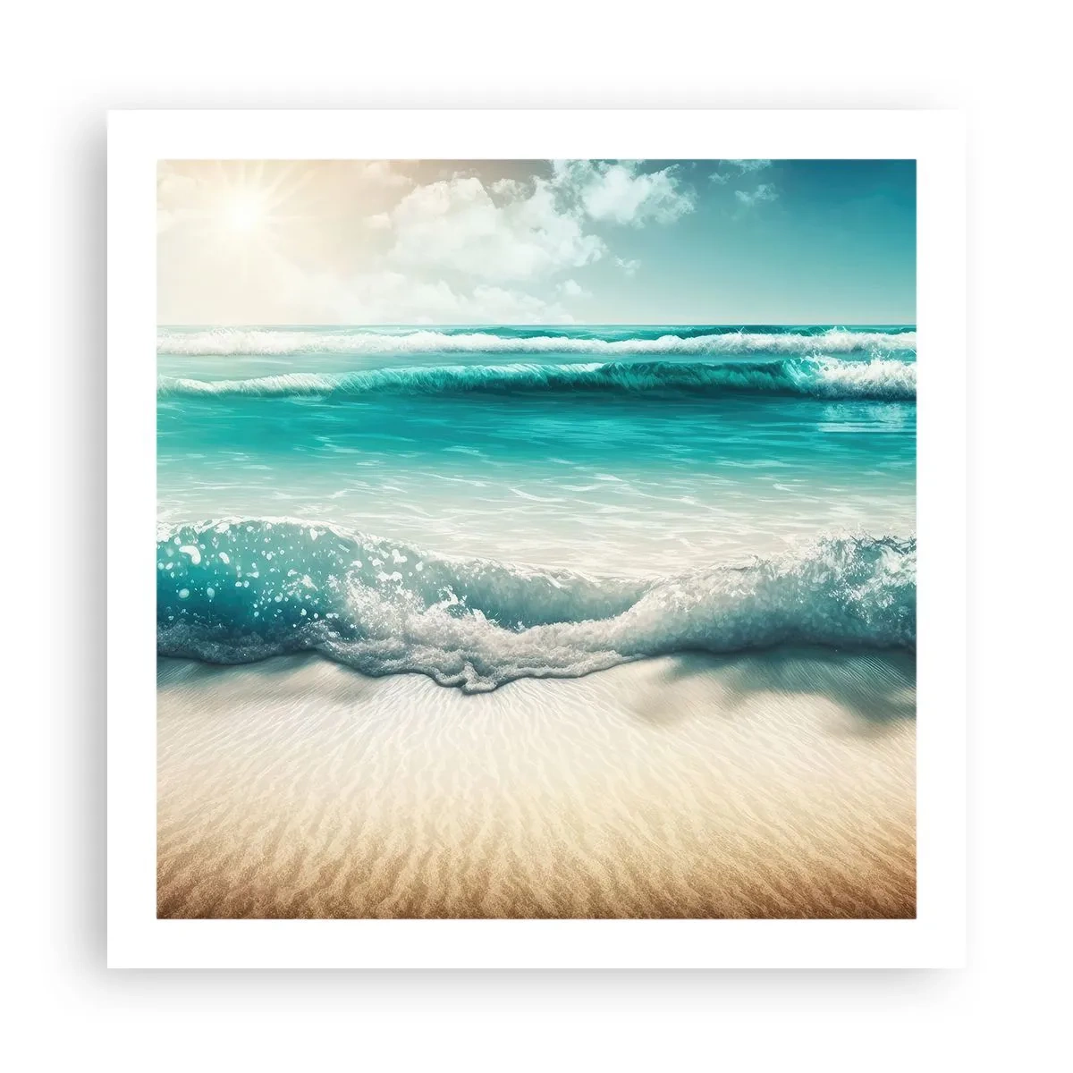 Poster - Frieden des Ozeans - 60x60 cm