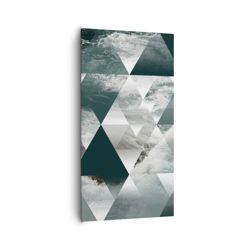 Bild auf Leinwand - Leinwandbild - Kristallperspektive - 65x120 cm