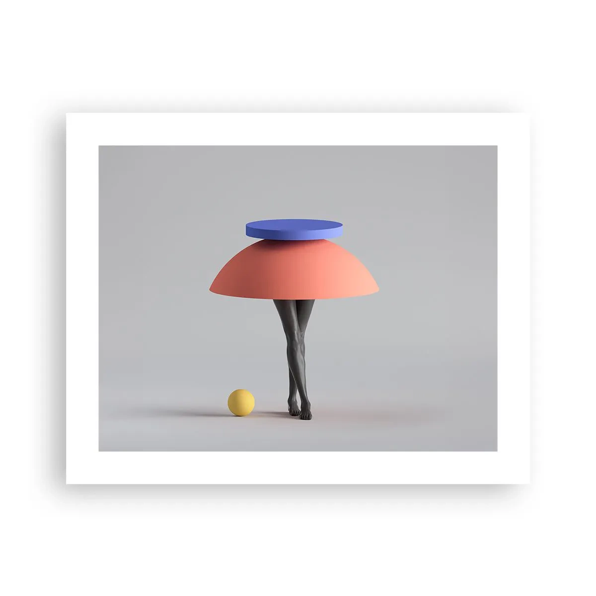 Poster - Surrealistische Komposition - 50x40 cm