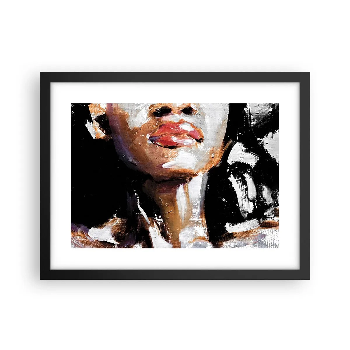 Poster in einem schwarzem Rahmen - Stolz ohne Vorurteile - 40x30 cm