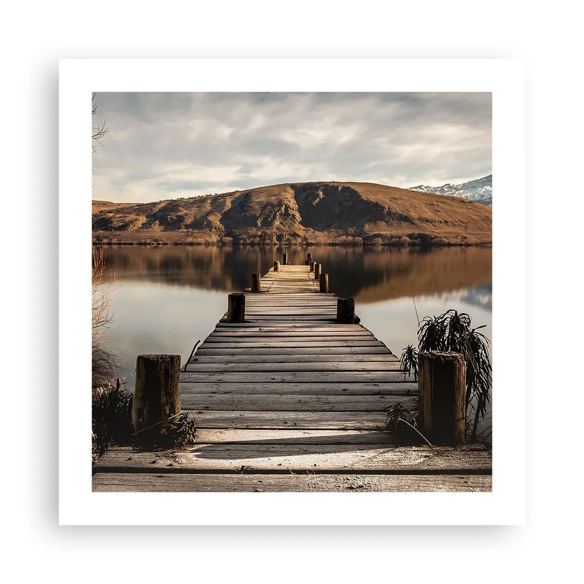 Poster - Landschaft in Stille - 50x50 cm