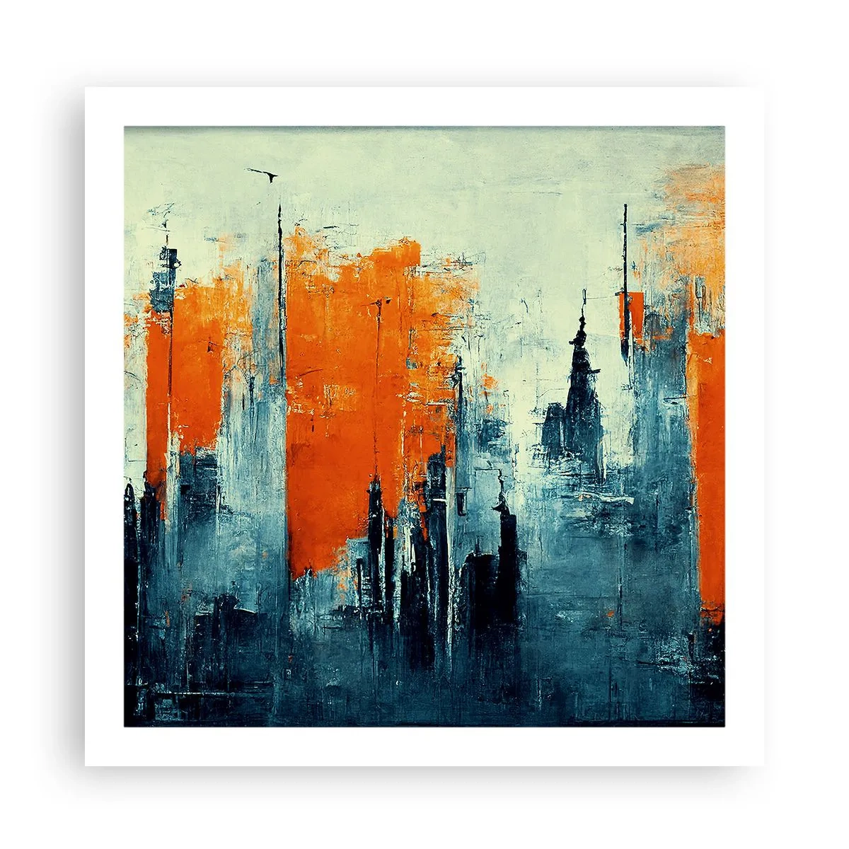 Poster - Moderne Landschaft - 60x60 cm