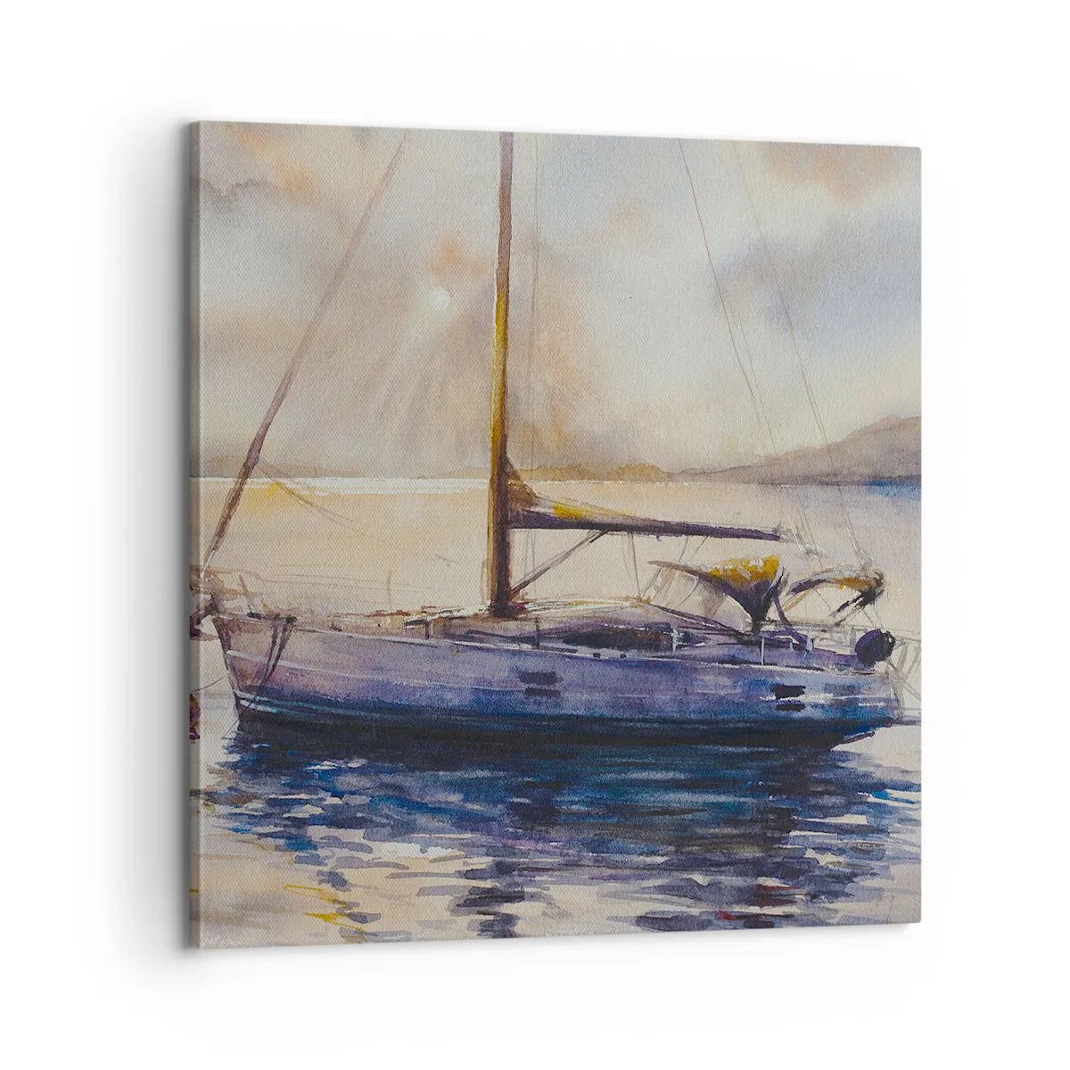 Bild auf Leinwand - Leinwandbild - Abend in der Bucht - 60x60 cm
