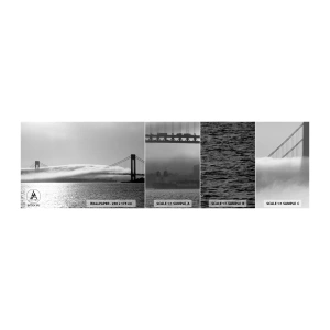 Fototapetenmuster Standard Eco - Segeln durch das Goldene Tor - Landschaft, Brücke, San Francisco - 100x30 cm