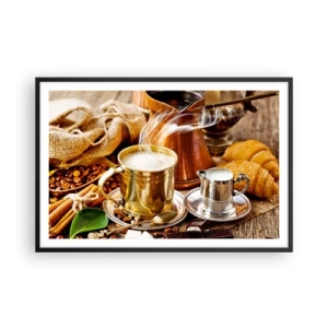 Poster in einem schwarzem Rahmen - Schönen Tag noch! - 91x61 cm