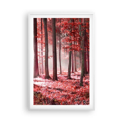 Poster in einem weißen Rahmen - Rot ist genauso schön - 61x91 cm