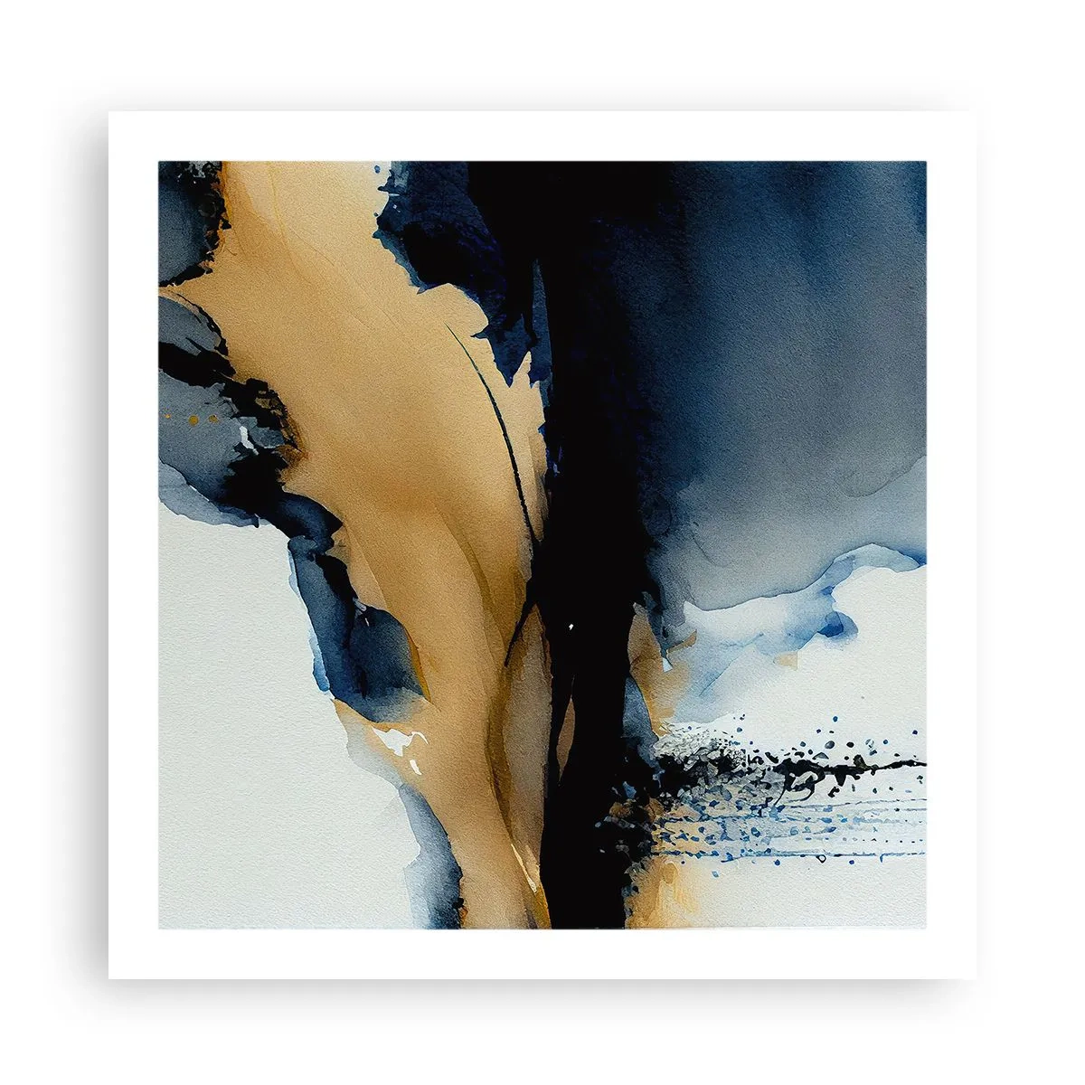 Poster - Hinter dem Vorhang - 60x60 cm