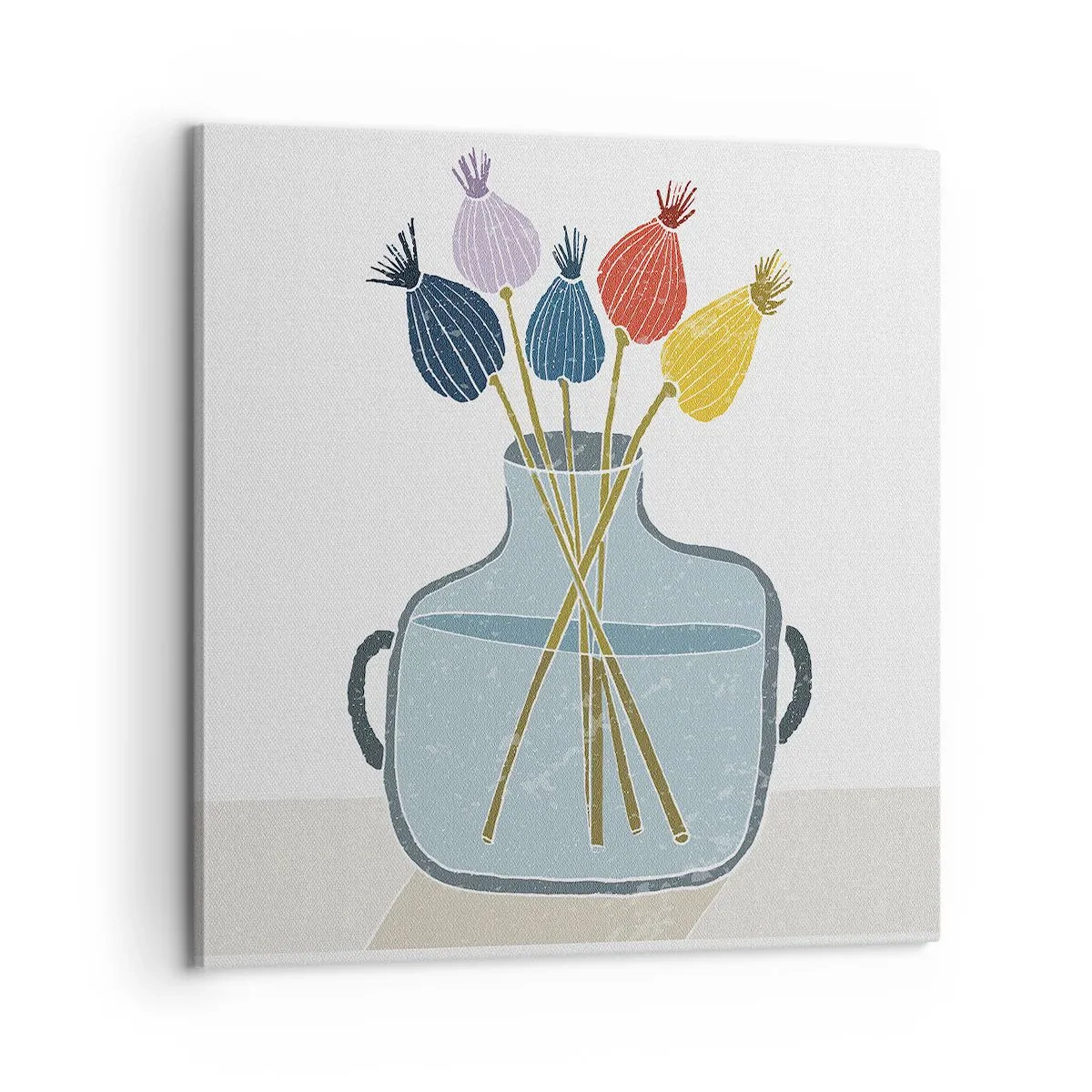 Bild auf Leinwand - Leinwandbild - Es ist mucksmäuschenstill - 60x60 cm