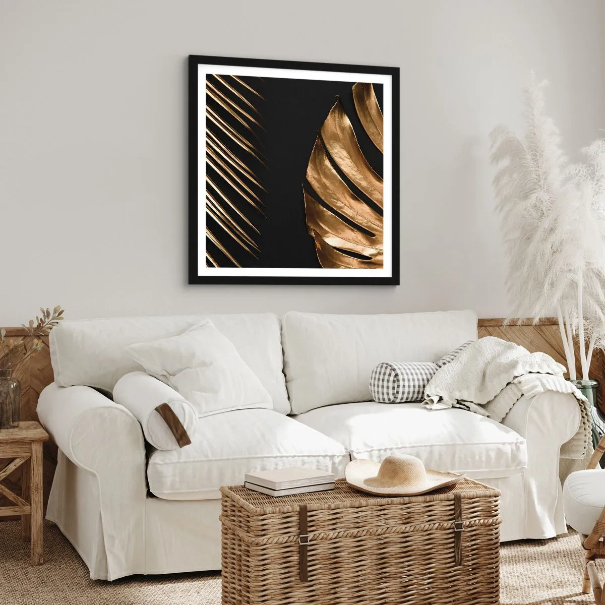 Poster in einem schwarzem Rahmen - Anders und genauso teuer - 50x50 cm