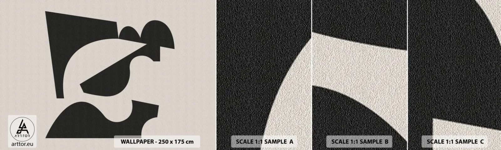 Fototapetenmuster Standard Eco - Zum Selbstbauen - Abstraktion, Boho, Minimalismus - 100x30 cm