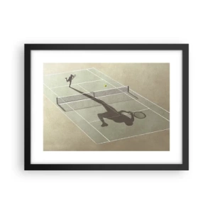 Poster in einem schwarzem Rahmen - Überwinde dich selbst - 40x30 cm