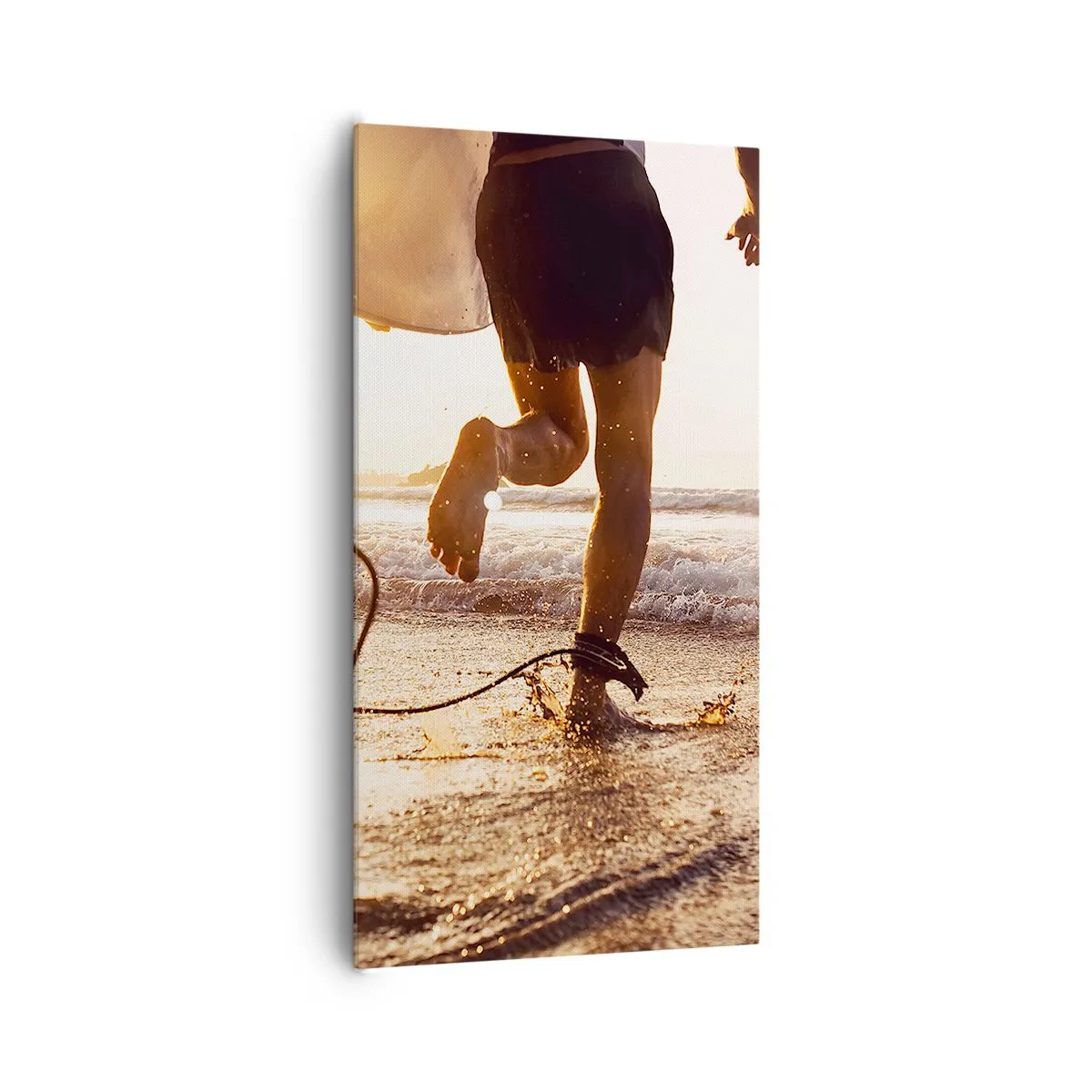 Bild auf Leinwand - Leinwandbild - Um die Welle zu treffen - 65x120 cm