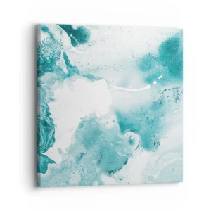 Bild auf Leinwand - Leinwandbild - Morast von Blau - 30x30 cm