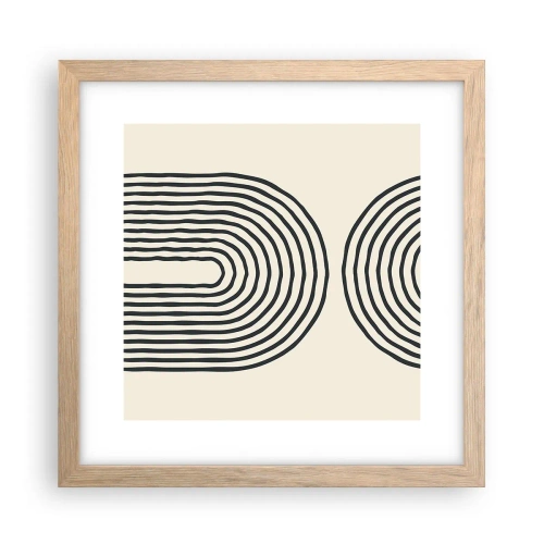 Poster in einem Rahmen aus heller Eiche - In einem Moment ... - 30x30 cm