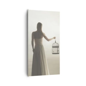 Bild auf Leinwand - Leinwandbild - Sei frei - 65x120 cm