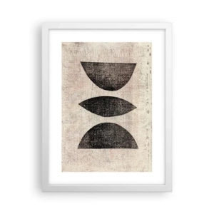 Poster in einem weißen Rahmen - Ethnische Abstraktion - 30x40 cm