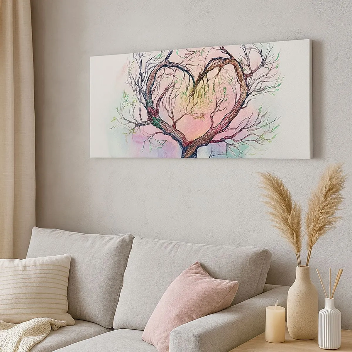 Bild auf Leinwand - Leinwandbild - Gemeinsam gegen die Stürme - 100x40 cm