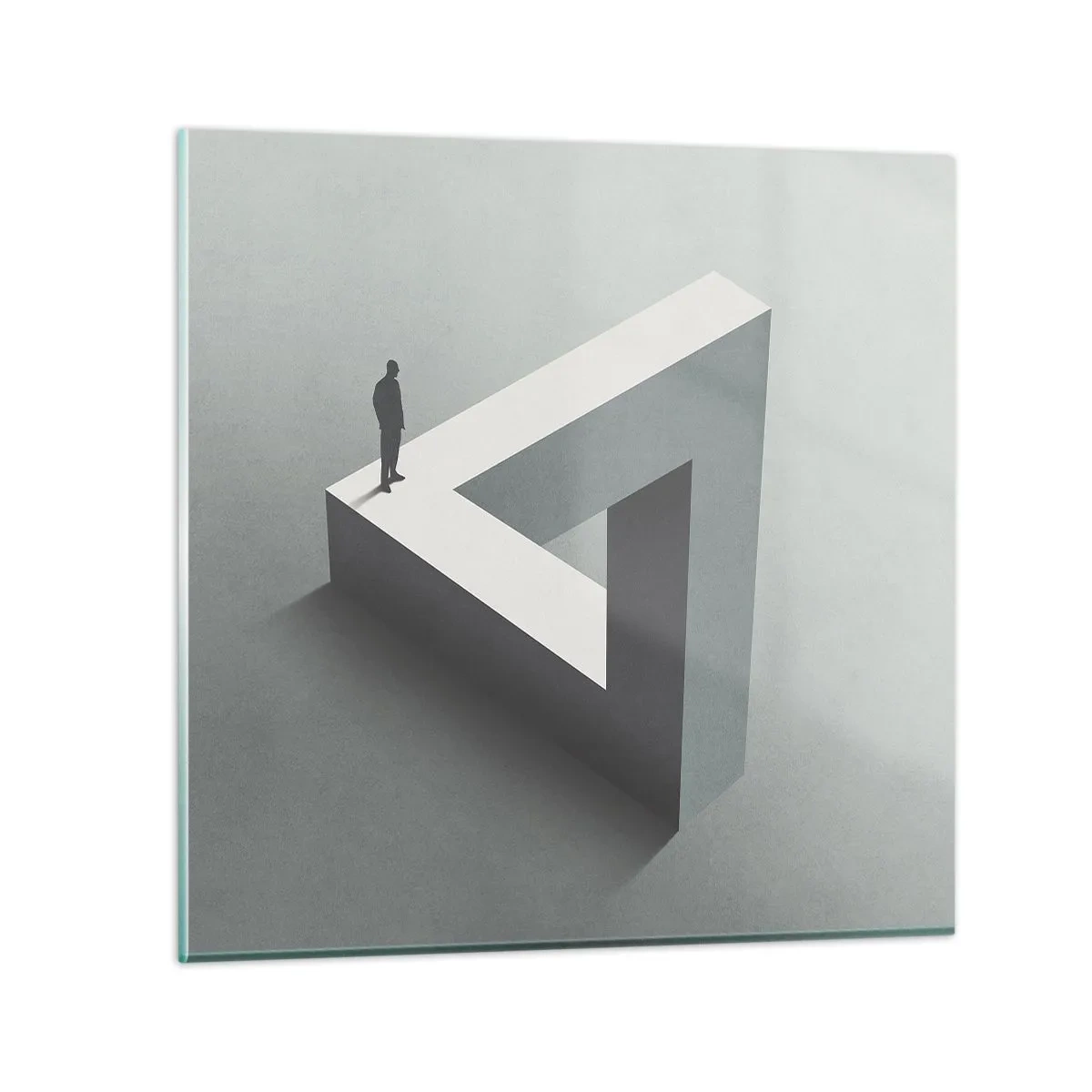 Glasbild - Bild auf glas - Es ist also doch möglich - 30x30 cm