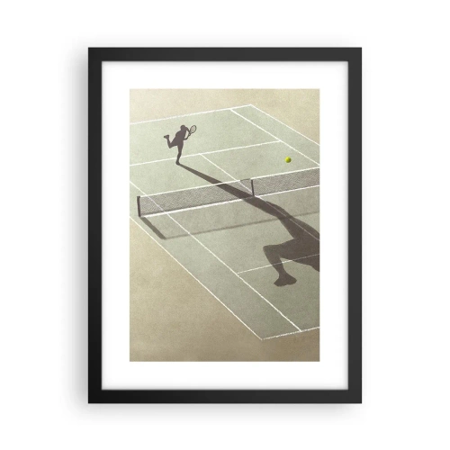 Poster in einem schwarzem Rahmen - Überwinde dich selbst - 30x40 cm