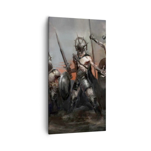 Bild auf Leinwand - Leinwandbild - Mit oder auf einem Schild - 55x100 cm