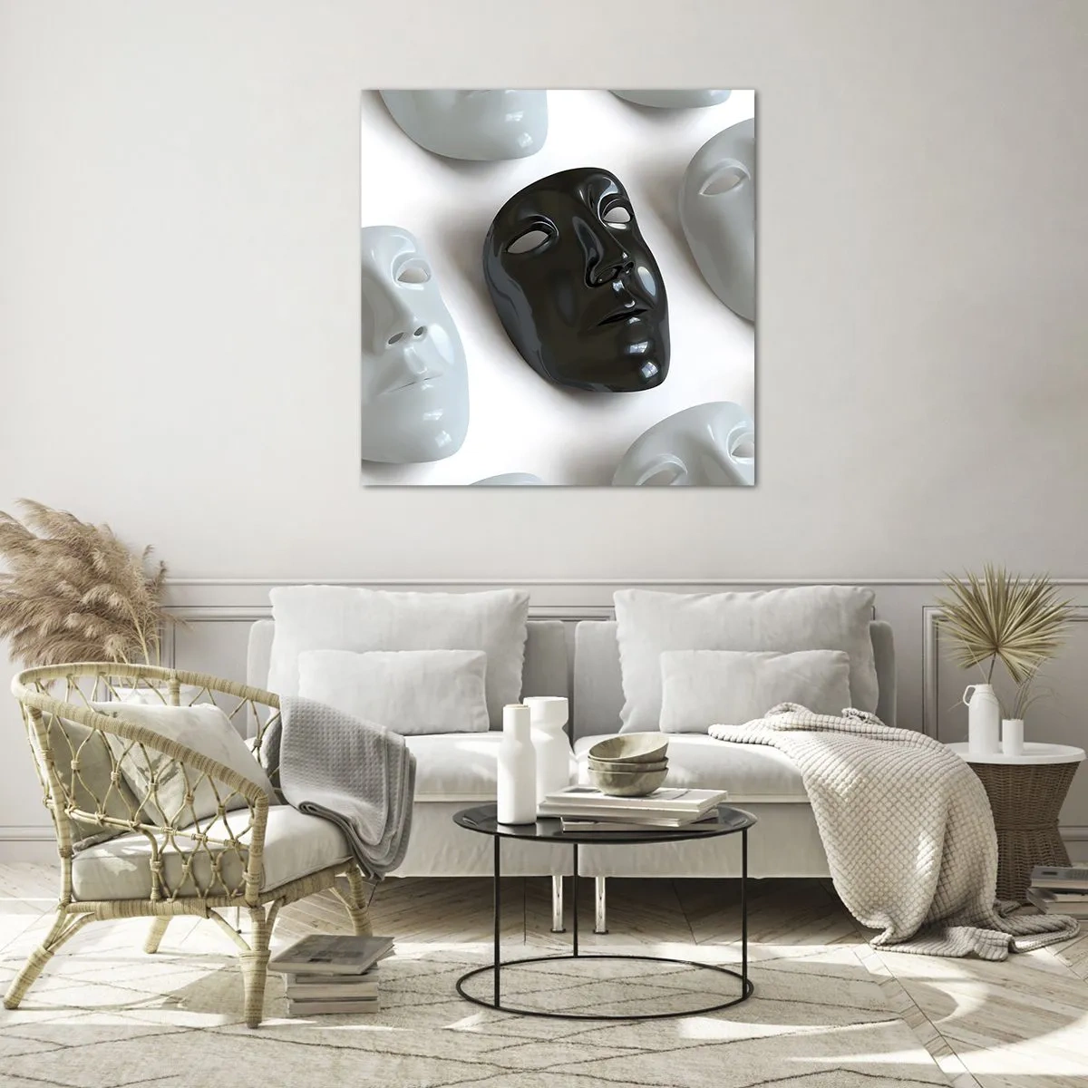 Glasbild - Bild auf glas - Wie hebt man sich ab? - 40x40 cm