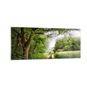 Glasbild - Bild auf glas - Et in Arcadia ego - 100x40 cm