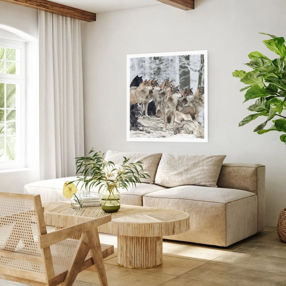 Poster - Familie und Freunde - 40x40 cm